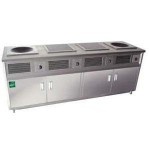 喜達客四連體組合電磁爐IND-Q-W50*2/Q-P50*2 【喜達客電磁爐】 大功率電磁爐 商用電磁爐  電磁廚房設備 不銹鋼電磁廚房設備