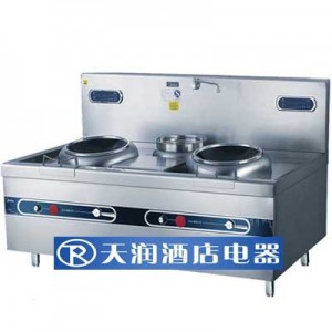 美的400雙頭單尾炒灶C2-C4030D-W 雙眼電磁爐 商用電磁灶