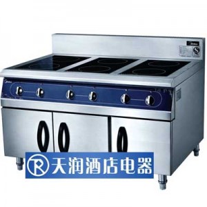 美的XB6-C9018A六頭煲仔爐 煲仔爐連柜座