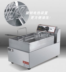 王子DF-E01臺式單缸單篩電炸爐  王子西廚電炸爐