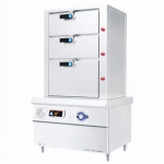 明鋼kym-ZG15-1三門海鮮蒸柜 明鋼電磁海鮮蒸爐 15KW電磁海鮮蒸柜