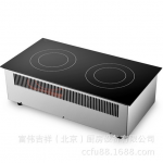Chinducs嵌入式電磁爐QP10 華磁商用電磁爐 雙頭電磁爐