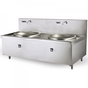 Chinducs/華磁大功率電磁爐MGDS12  雙炒大鍋電磁灶食堂大功率電磁灶 炒菜電磁爐