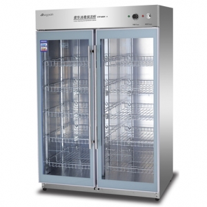 康煜YTP-900A2雙門中溫消毒柜  玻璃門餐具消毒柜  商用消毒柜