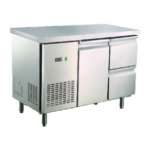 卡姆尼GNTC700-1355L1D2一門二抽屜風冷平面工作臺 商用冷藏工作臺