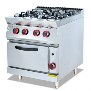 杰冠GH-987A-2燃氣四頭煲仔爐連焗爐  杰冠西餐爐具 立式燃氣煲仔爐