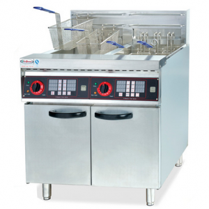 杰冠DF-26-2A立式雙缸四篩電炸爐  杰冠西餐廚具