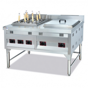杰冠GH-1076噴流式燃氣煮面機帶湯盆  商用立式煮面機 杰冠西廚