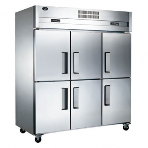 君諾六門雙溫冰箱LZ150C4D2   商用六門雙溫冰箱