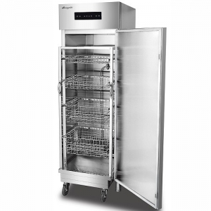 康煜RTP-750A熱風循環消毒柜 不銹鋼單門消毒柜 商用餐具消毒柜 高溫消毒柜 帶推車消毒柜