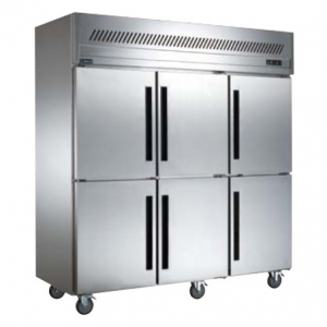 貝柯BCD1.6L6六門(mén)雙溫冰箱   商用六門(mén)廚房冷柜  六門(mén)直冷雙溫