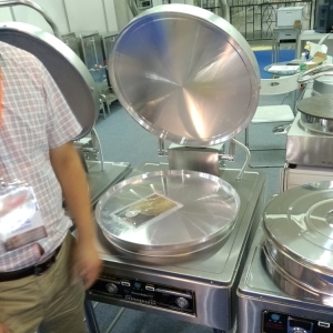京明華YCD45A-K電餅鐺 雙溫雙控自動恒溫烙餅機 220V工程款電餅鐺鋁鐺