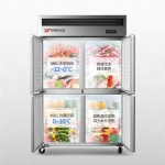 銀都四門冰箱JBL0542商用四開門雙機雙溫冷柜酒店餐飲廚房用冷藏冷凍柜