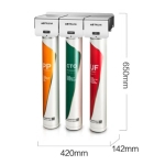 沁園商用凈水器QS-U3-BK300-20 三頭凈水機 精濾濾芯