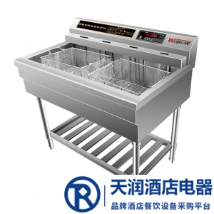 威爾寶EF-900Z電熱油炸鍋 雙缸電炸爐 智能電腦版大容量薯條雞排翅炸串爐機