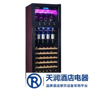 LVNI綠零紅酒柜LN120F 葡萄酒柜 單溫紅酒柜 紅酒展示柜80支單溫掛杯分酒柜