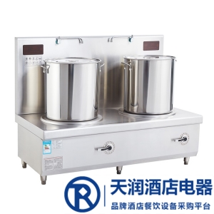 佳百年電磁雙頭煲湯爐SPTL5002/6002-15D 商用電磁煲湯爐 大功率電磁煲湯灶