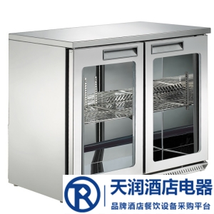 LIZE雙門吧臺展示柜BF10C2-GL 麗彩酒水飲料展示柜 風冷二玻璃門展示冰箱