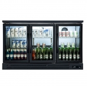 LIZE三門吧臺展示柜BF14C3-GL 麗彩酒水飲料展示柜 風冷三玻璃門展示冰箱可定制