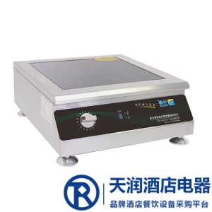 沁鑫電磁爐QX-TP-3.5KW商用電磁爐 平頭電磁爐平面電磁小炒爐煲湯爐3500w電磁灶