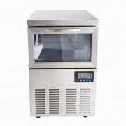 SNOWSMAN雪人制冰機BT-80商用方冰制冰機40kg吧臺冰塊機