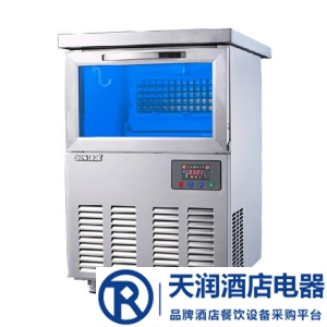 SNOWSMAN雪人制冰機BT-80商用方冰制冰機40kg吧臺冰塊機