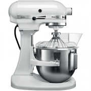 美國KitchenAid升降式廚師機5KPM5CWH凱膳怡4.8L 打奶油機攪拌機打鮮奶打蛋器白色
