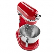 美國KitchenAid/廚寶升降式廚師機5KPM5CER三功能攪拌機 4.8L打奶油機 臺式打蛋器 帝王紅打鮮奶機和面機