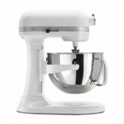KitchenAid凱膳怡升降式廚師機5KSM6583CWH美國廚寶攪拌機5.7L 打蛋打奶油打鮮奶機（牛奶白色)