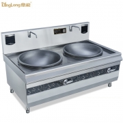 鼎龍雙頭大鍋炒電磁爐DLB-15KW*2-B2 雙眼大鍋灶商用大功率電磁炒菜灶 雙頭大鍋灶炒菜灶