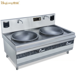 鼎龍雙頭大鍋炒電磁爐DLB-15KW*2-B2 雙眼大鍋灶商用大功率電磁炒菜灶 雙頭大鍋灶炒菜灶