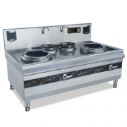 鼎龍12KW雙炒雙溫小炒爐DLB-12KW*2- A22/380V/304 電磁小炒灶 炒菜電磁爐 雙頭雙鍋電磁爐大功率電磁爐