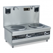 鼎龍雙頭低湯電磁爐DLB-12KW *2-C2/380V/304雙眼煲湯爐電磁矮仔爐