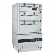 鼎龍三門海鮮蒸柜DLB-20KW-D3AC1電磁三門蒸箱商用大容量蒸菜蒸魚蒸肉柜