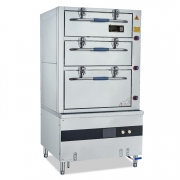 鼎龍三門海鮮蒸柜DLB-20KW-D3AC商用大功率電蒸箱蒸魚蒸菜蒸肉柜