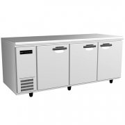 Panasonic/松下二門平臺雪柜SUF-1271NC不銹鋼1.2米直冷冷凍工作臺冰箱操作臺調(diào)理柜