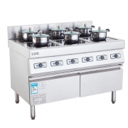 LIZE六頭電磁煲仔爐3.5kw×6不銹鋼六頭煲湯灶大功率電磁爐